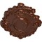 Ekena Millwork Kinsley Flowing Leaf Ceiling Medallion, Hand-Painted Copper Penny, 30 3/8"W x 20 3/4"H x 1"P CM30KICPS - alternate 3